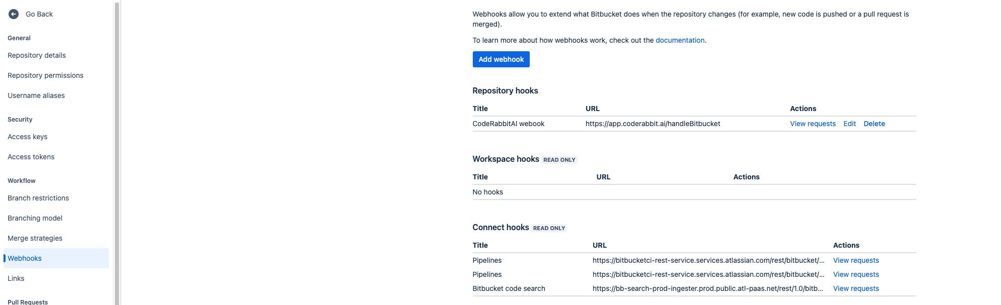 Bitbucket Webhook Example